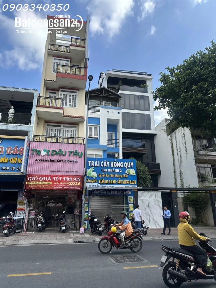Siêu phẩm nhà mặt phố 146, Gò Dầu, Tân Quý, Tân Phú, TP.HCM, DT 199m2, giá 43,868 tỷ.