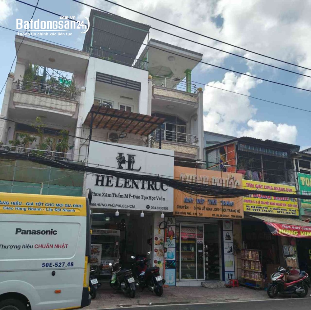 Bán nhà Hưng Phú, Quận 8, DT3,4m x 14m, giá hơn 8 tỷ, sổ hồng riêng, hoàn công.