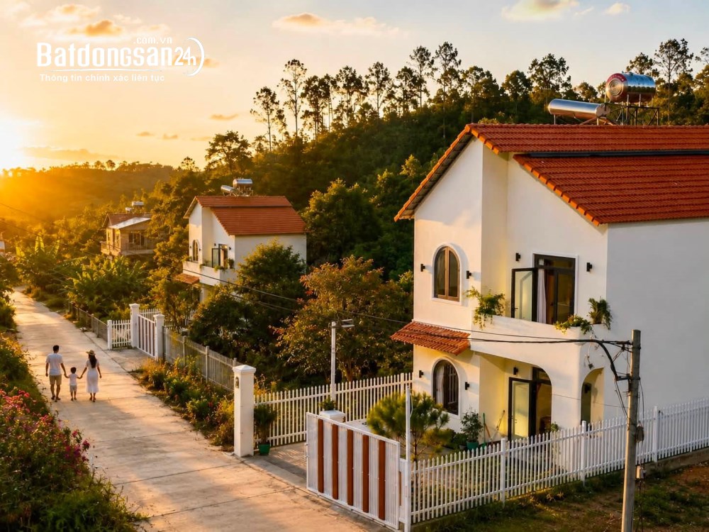 Biệt thự Trung tâm Đông Thanh, Lâm Đồng, 140m² full thổ cư, 1 trệt 1 lầu, full nội thất, gần Đà Lạt.