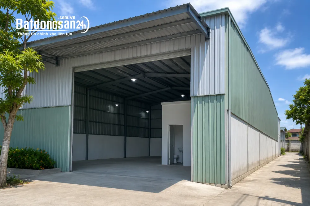 CHO THUÊ NHÀ KHO 300M² TẠI CẨM LỆ – SẴN ĐIỆN, NƯỚC, WC – GIÁ CHỈ 15 TRIỆU/THÁNG 