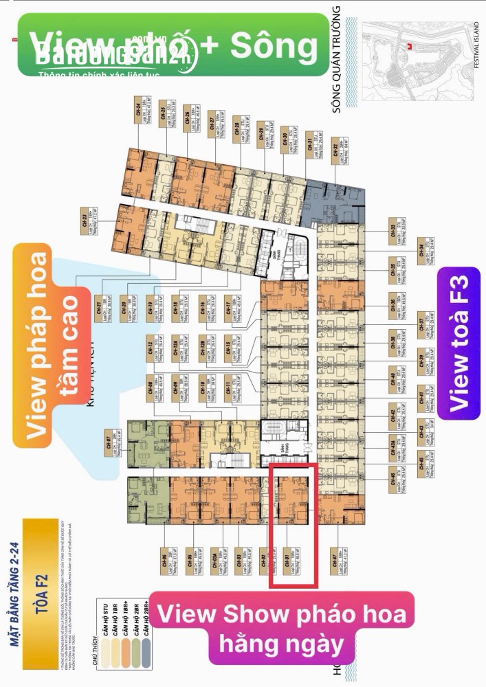 Cực Hot, căn 1PN toà The Fest 2 dự án cHARMORA giá siêu tốt, chỉ từ 1 tỷ800. 