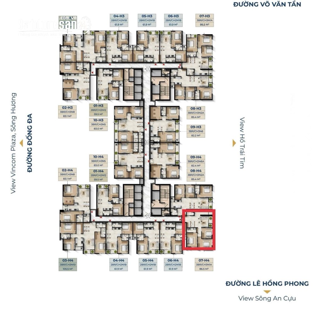 Bán căn hộ Hue Heritage, Đường Đống Đa, Phường Thuận Hóa (TP Huế cũ)