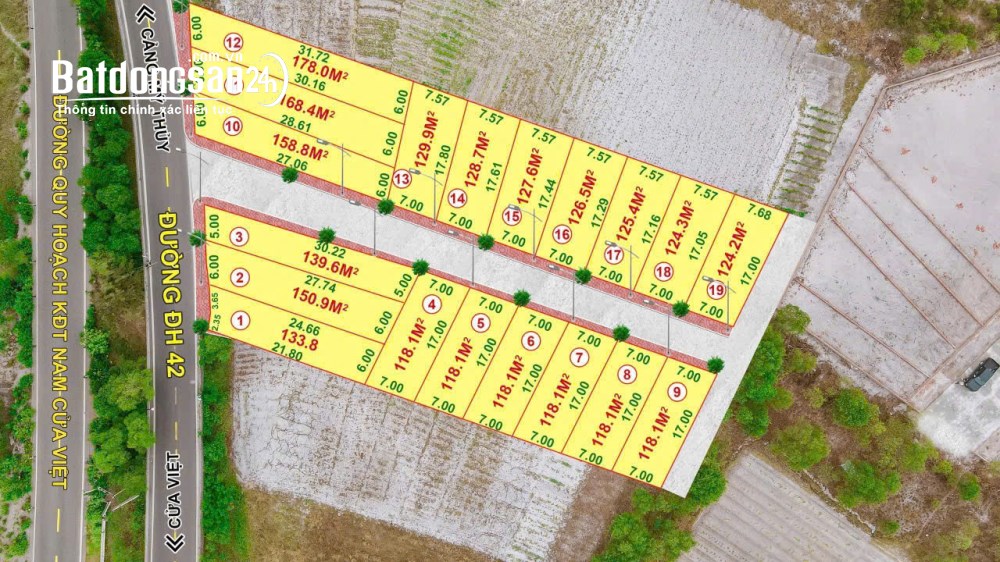 Đất Cửa Tùng từ 300 triệu/lô, gần biển 900m, liền kề KĐT Nam Cửa Việt, Tỉnh Quảng Trị.