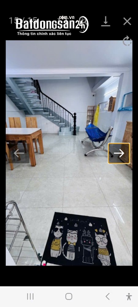 Nhà Điện Biên Phủ 40m², 4 tầng, 3PN, hẻm xe hơi, gần ĐH Hồng Bàng, Bình Thạnh, TP Hồ Chí Minh.