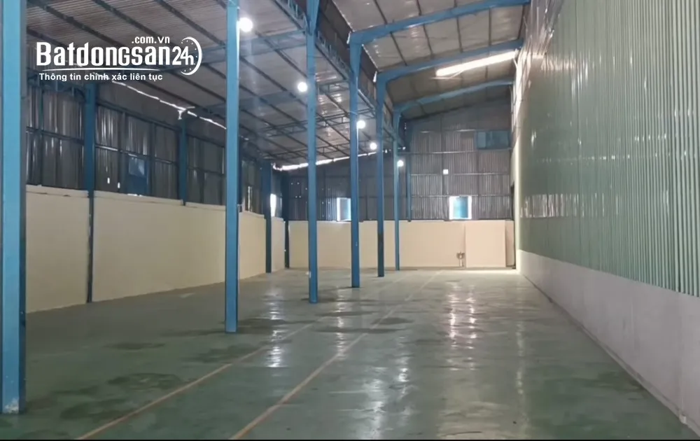 Cho thuê kho xưởng 650m², điện 3 pha, nền chịu lực tốt, đường xe tải lớn, An Phú Đông, TP. HCM.