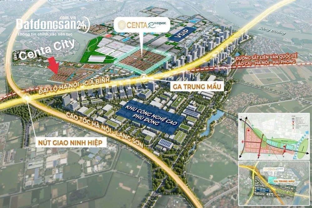Biệt thự Centa Riverside,Từ Sơn, Bắc Ninh 180m², đường 15,2m, gần khu công nghệ cao, giá 11,xx tỷ..