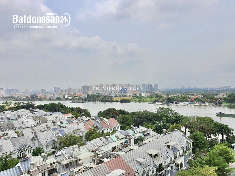 Cho thuê nhà Golden House Sunwah Pearl 2PN, view sông Sài Gòn, Landmark 81, giá 37 tr/th.