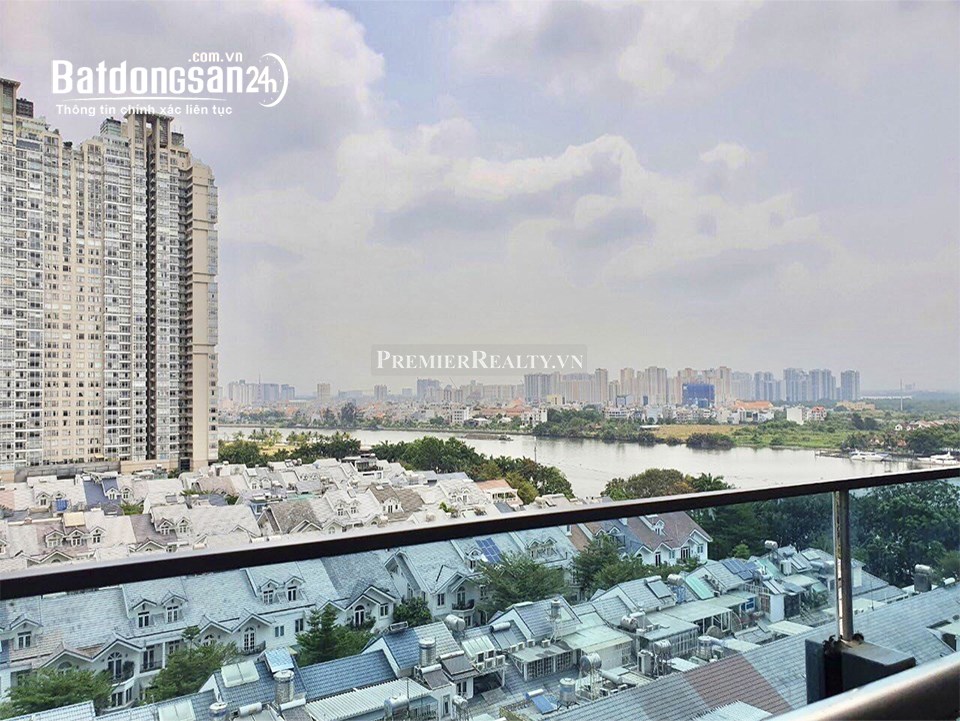 Cho thuê nhà Golden House Sunwah Pearl 2PN, view sông Sài Gòn, Landmark 81, giá 37 tr/th.