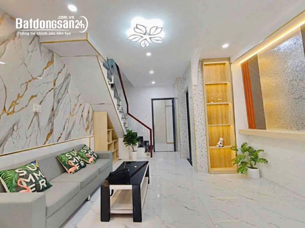 Bán nhà Gò Vấp 1 trệt 1 lầu, gần 60m² sử dụng, sổ hồng riêng, giá hơn 4 tỷ.