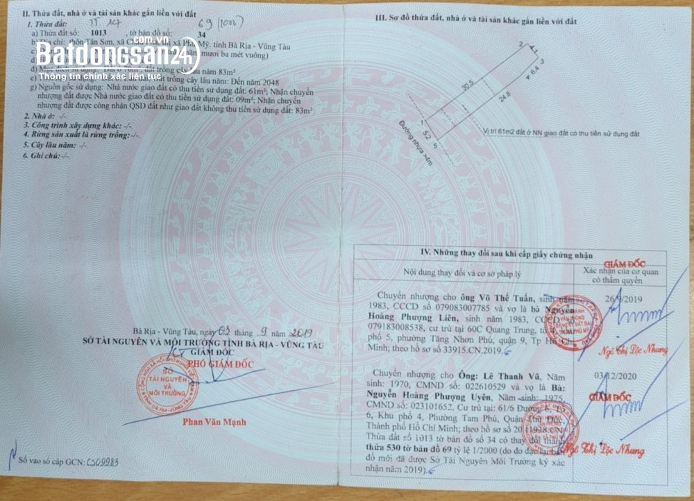 BÁN ĐẤT TẠI CHÂU PHA-TPHCM, DT 153M2 SHR 1,2TỶ. LH:0913976848 - A TOẠI (CHÍNH CHỦ)