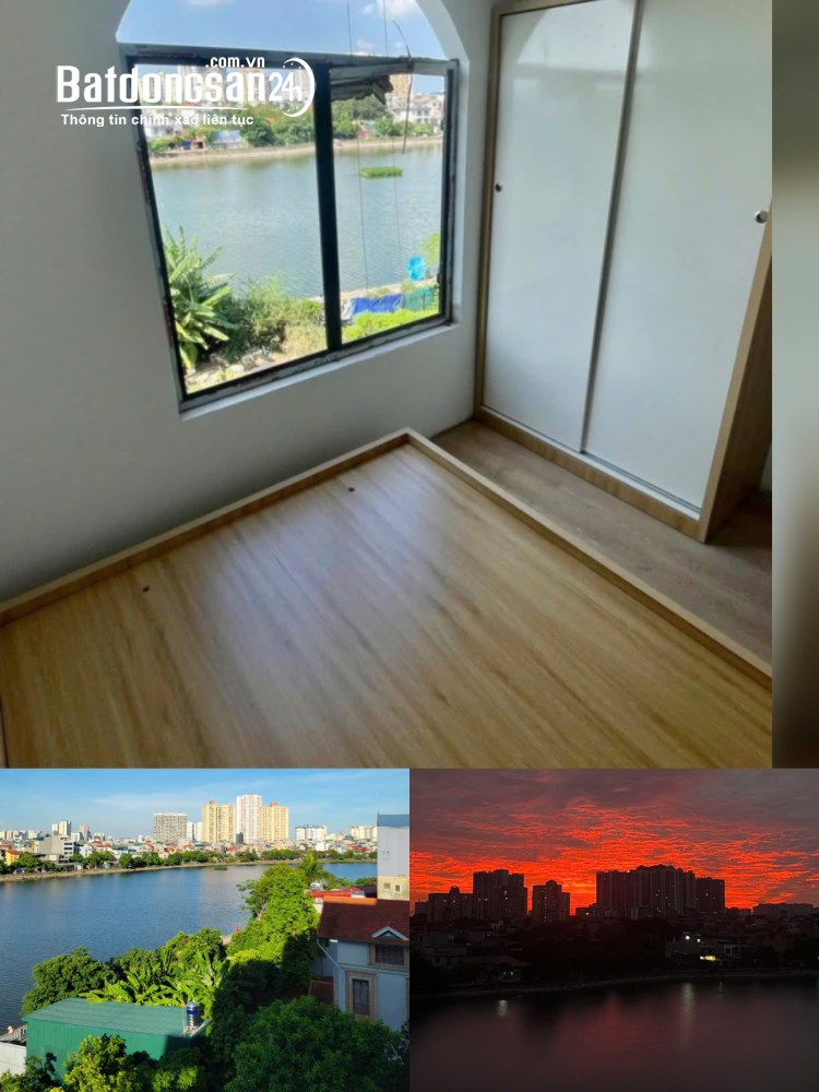 Nhượng phòng Định Công Hạ 30m², view hồ, tầng 6, giá 5,3 triệu/tháng.